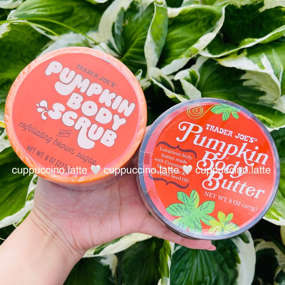 🎃NEW SET🖤Trader Joe’s Pumpkin Luxurious Body Butter & Pumpkin Scrub